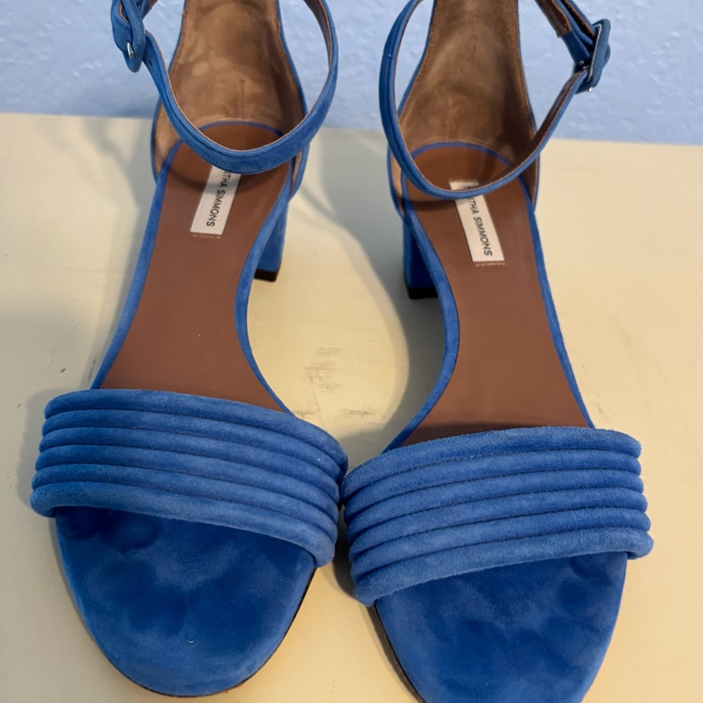 Blue Suede Women's Sandals